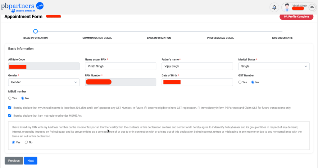Policybazaar Agent